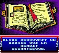 une photo d'Ã©cran de Alice in Wonderland sur Nintendo Game Boy Color